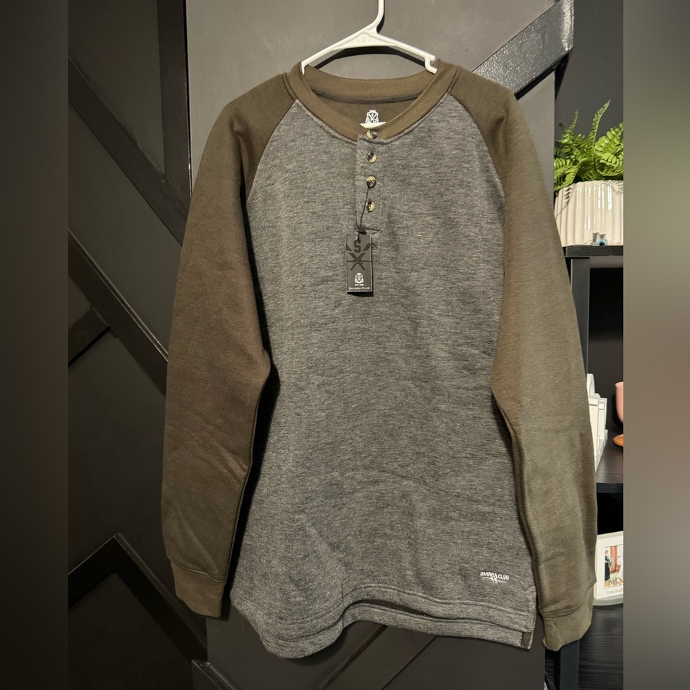 Sahara Club Henley Pullover Sweater | XL | NWT